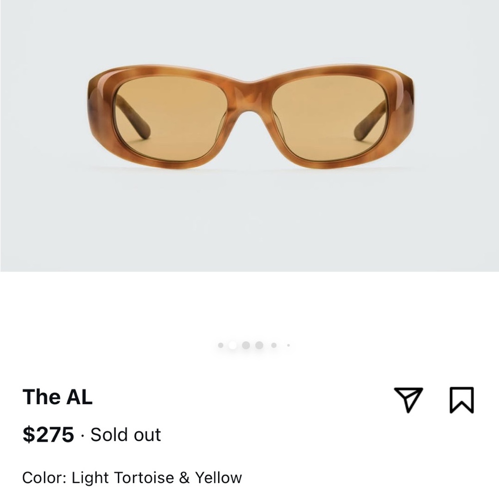 Thistles Sunglasses The Al Yellow Light Tortoise